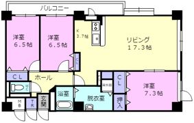 グランドール東開の間取り画像