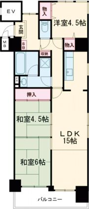 グランドプラザ神戸パートⅡの間取り画像