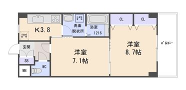 ウィステリア参番館の間取り画像