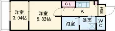 シーエムアンウエストの間取り画像