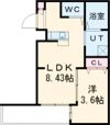 シーエムアンウエストの間取り画像