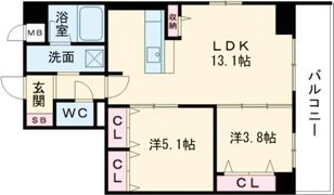 パークヒル新石切の間取り画像