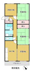 七福マンション 滑石の間取り画像