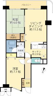 モア・クレストつきみ野Ⅱセレノの間取り画像