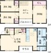 サンフレールBの間取り画像