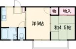 福正ハイツC(2DK)の間取り画像