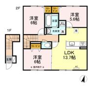 プレジールの間取り画像