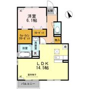 オーリー Bフラットの間取り画像