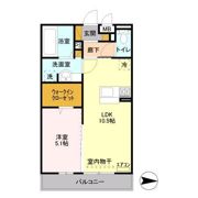 ディアコート鹿放ヶ丘の間取り画像