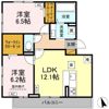 ハナミズキ A棟の間取り画像