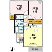 プレジオ六番館の間取り画像