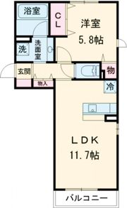 セキュレア須屋 I棟の間取り画像