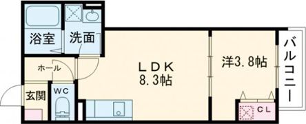 D porta sunnyの間取り画像