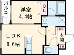 GlanZ 六ツ門の間取り画像
