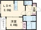 GlanZ 六ツ門の間取り画像