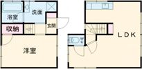 大塔アパートの間取り画像