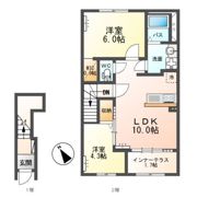 （仮）間々田新築アパートの間取り画像