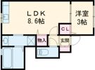 (仮)四郷町坂元アパートの間取り画像