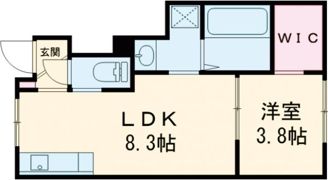 広畑区西蒲田アパート2の間取り画像