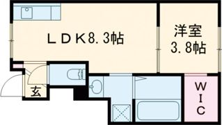 広畑区西蒲田アパート2の間取り画像