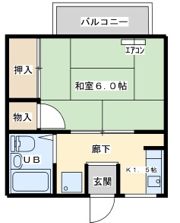京口アパートの間取り画像