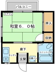 京口アパートの間取り画像