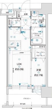 グランフォーレ千早プレミアの間取り画像