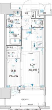 グランフォーレ千早プレミアの間取り画像