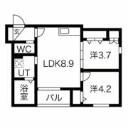 Ace Garden HeightsⅠの間取り画像