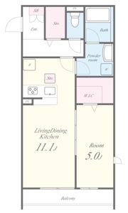 プランドール新町の間取り画像