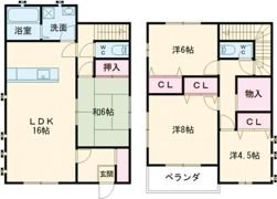 水ケ江6丁目借家の間取り画像