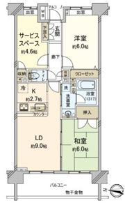クレストフォルム上野の杜の間取り画像