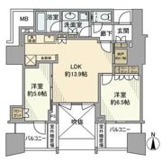 プラウドタワー名駅の間取り画像