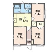 GREEN GABLES Dの間取り画像