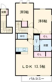 ソレイユ ルヴァンAの間取り画像