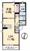 グランベレオ手城の間取り画像