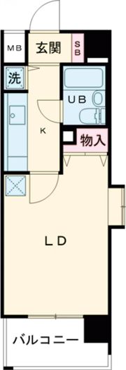 トーカンマンション浜田町の間取り画像