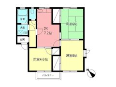 ドミール宮の下Aの間取り画像