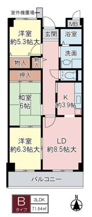 イリス 南茨木の間取り画像
