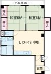 寿ハイツの間取り画像