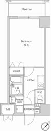エンクレスト祇園の間取り画像
