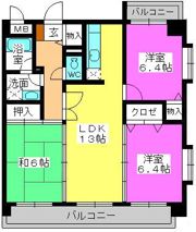 マンハイム板付の間取り画像
