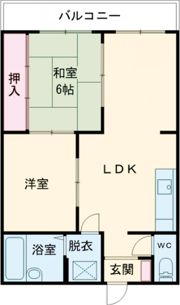 マンション大山の間取り画像