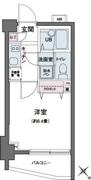 エコロジー都立大学レジデンスの間取り画像