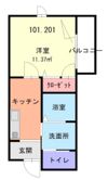 シャーメゾンAYABEの間取り画像