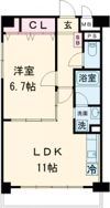 ボヌール有瀬の間取り画像