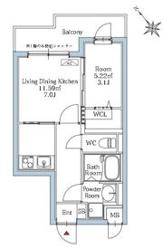 リアンプレミアム室見ステーションの間取り画像