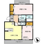 リブレ B棟の間取り画像
