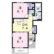 ブルック Bの間取り画像