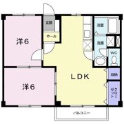 コーポ右籾の間取り画像